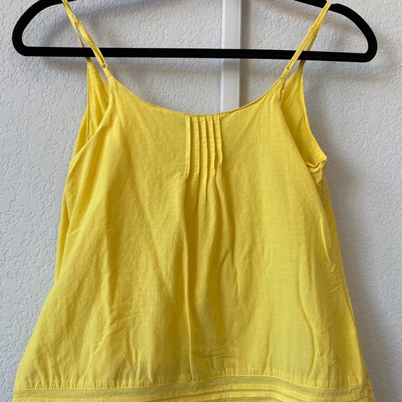 OLD NAVY ANNA BANANA CAMI EMBROIDERED YELLOW TANK - Picture 7 of 7